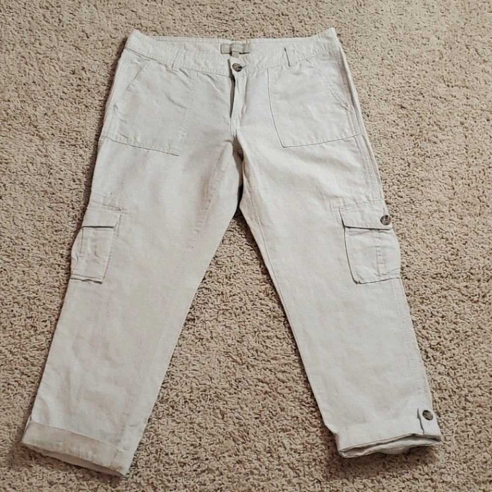 Banana Republic Factory Linen and Cotton Capri
